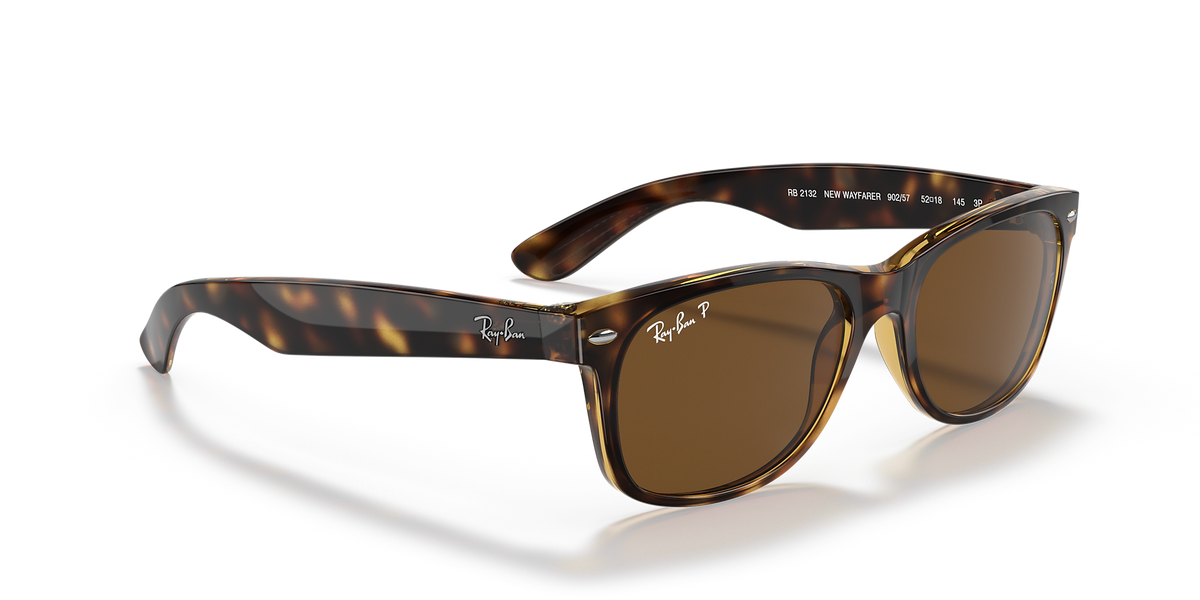 RAYBAN NEW WAYFARER TORTOISE W/ B-15 BROWN - PT – Whangamata Surf Shop