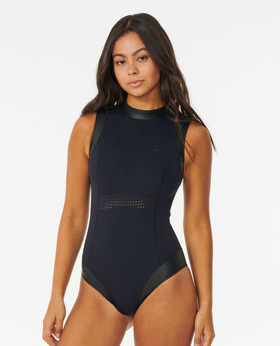 RIP CURL WOMENS MIRAGE ULTIMATE GOOD 1 PIECE - BLACK