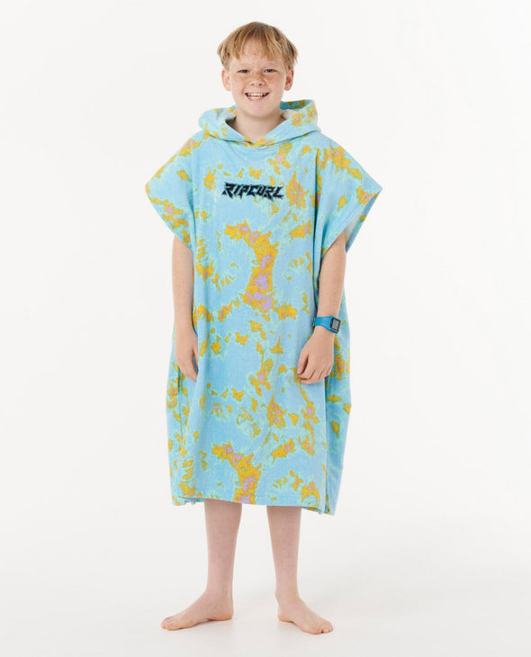 RIP CURL MIXED HOODED TOWEL-BOY - BRIGHT BLUE