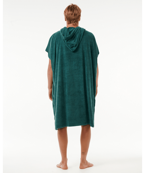 RIP CURL BRAND HOODED TOWEL - BLUE GREEN