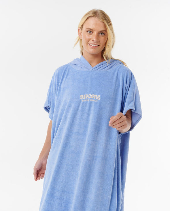 RIP CURL CLASSIC SURF HOODED TOWEL - BLUE