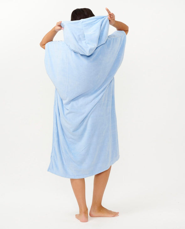 RIP CURL CLASSIC SURF HOODED TOWEL - MID BLUE