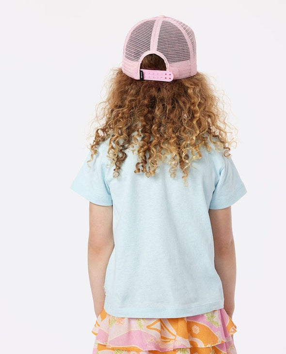 RIP CURL SUN KISSED DREAMS LWA TEE-GIRL - LIGHT BLUE