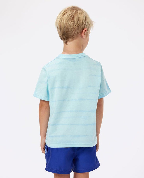 RIP CURL TUBE TOWN TIE DYE TEE-BOY - LIGHT BLUE