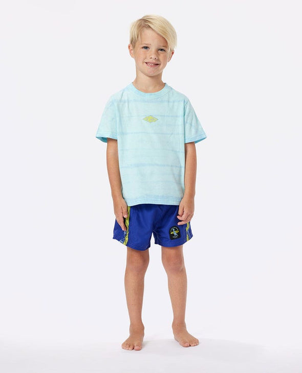 RIP CURL TUBE TOWN TIE DYE TEE-BOY - LIGHT BLUE