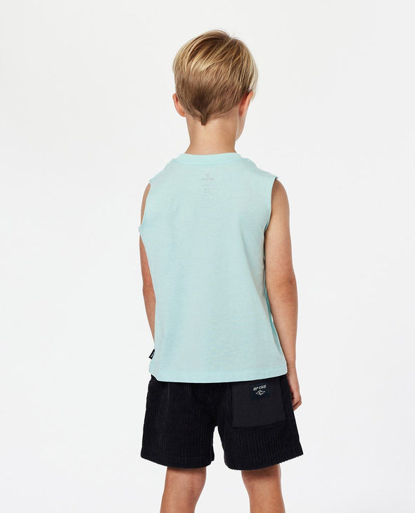 RIP CURL SUN SHAKA TANK-BOY - LIGHT BLUE