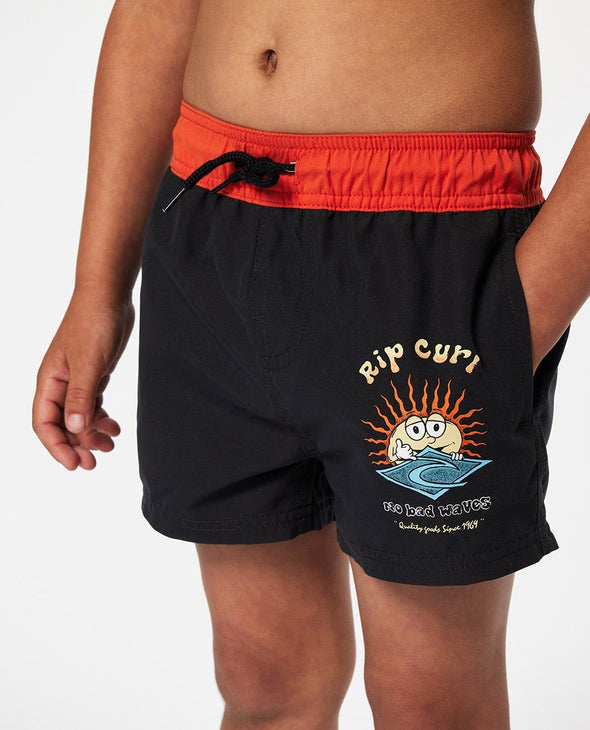 RIP CURL SUN SHAKAH VOLLEY-BOY - WASHED BLACK