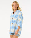 RIP CURL LA ISLA FLANNEL SHIRT - BLUE