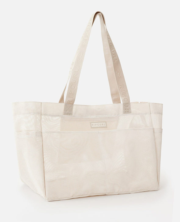 RIP CURL SAND FREE JUMBO 52L TOTE - OFF WHITE