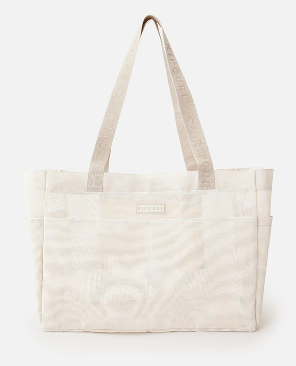 RIP CURL SAND FREE JUMBO 52L TOTE - OFF WHITE