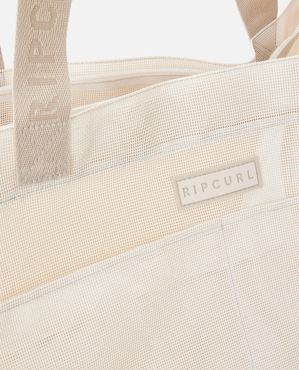 RIP CURL SAND FREE JUMBO 52L TOTE - OFF WHITE