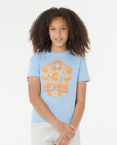 RIP CURL SU SOL ART TEE GIRL - MID BLUE