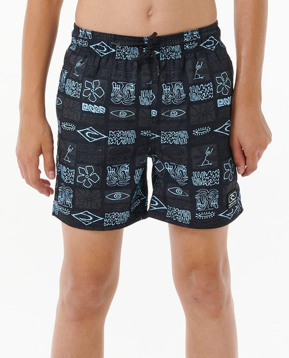 RIP CURL FUTURE EVOLUTION VOLLEY-BOY - BLACK