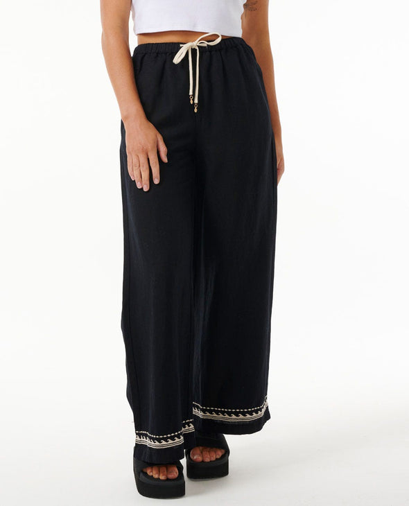 RIP CURL SOLEIL WIDE LEG PANT - BLACK