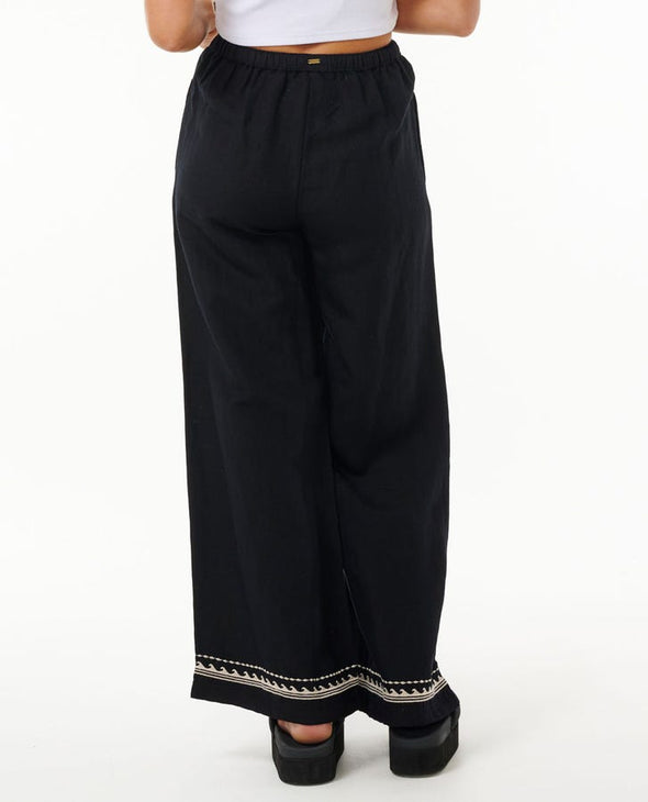 RIP CURL SOLEIL WIDE LEG PANT - BLACK