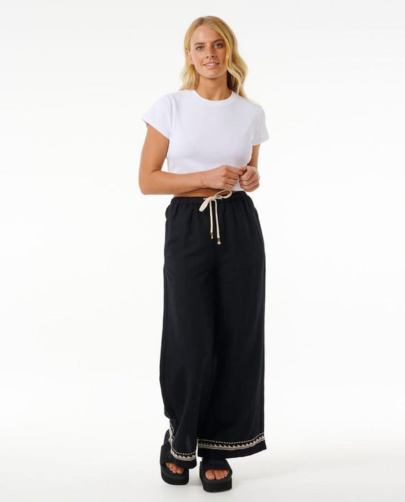 RIP CURL SOLEIL WIDE LEG PANT - BLACK