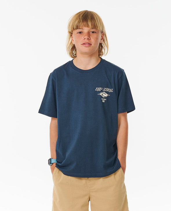 RIP CURL FADEOUT OCON TEE-BOY - DARK NAVY