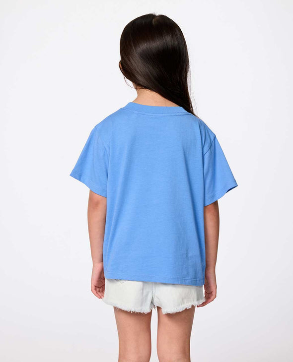 RIP CURL SURF PUFF RELAXED TEE-GIRL - BLUE