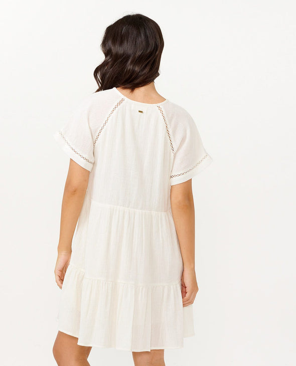 RIP CURL DESERT DREAMS FREE DRESS - OFF WHITE