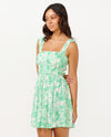 RIP CURL SUN TO SEA MINI DRESS - GREEN