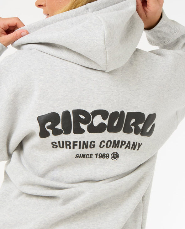 RIP CURL SURF PUFF HERITAGE HOOD - GREY MARLE