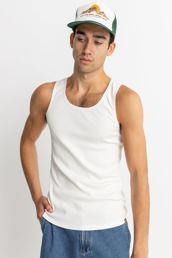 RHYTHM EVERYDAY SINGLET - WHITE