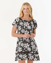 RIP CURL KEEPSAKES SHIFT DRESS - BLACK