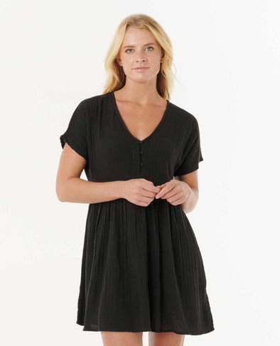 RIP CURL PREMIUM SURF S/S DRESS - BLACK