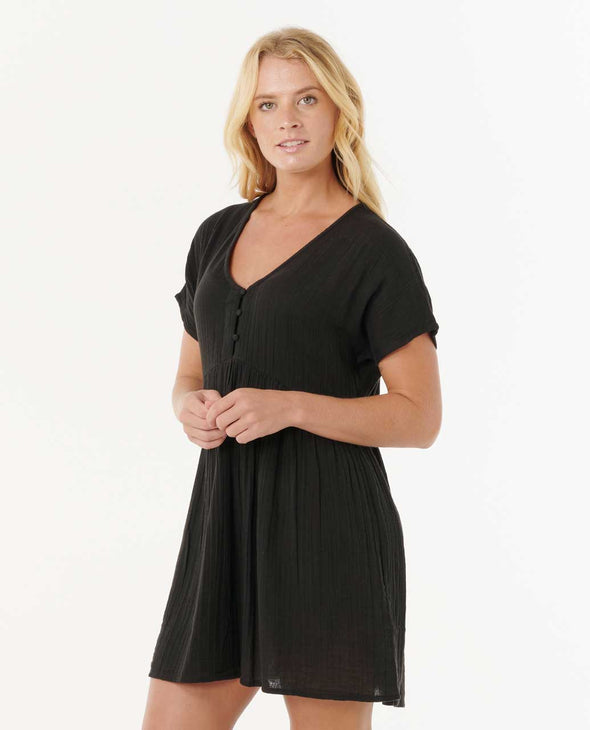 RIP CURL PREMIUM SURF S/S DRESS - BLACK