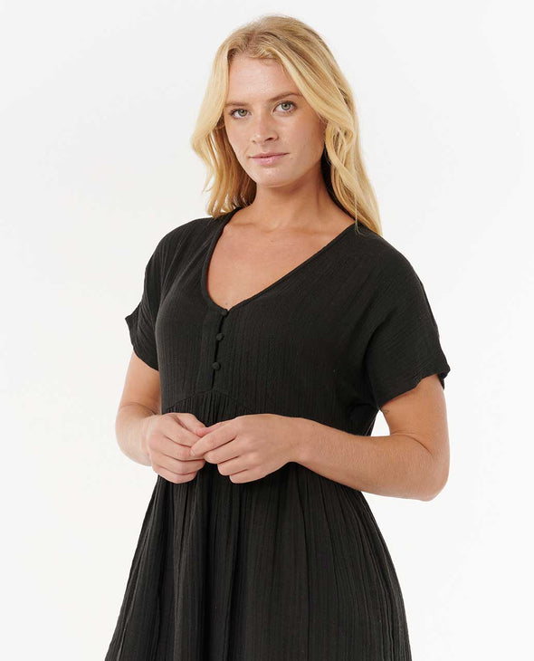 RIP CURL PREMIUM SURF S/S DRESS - BLACK