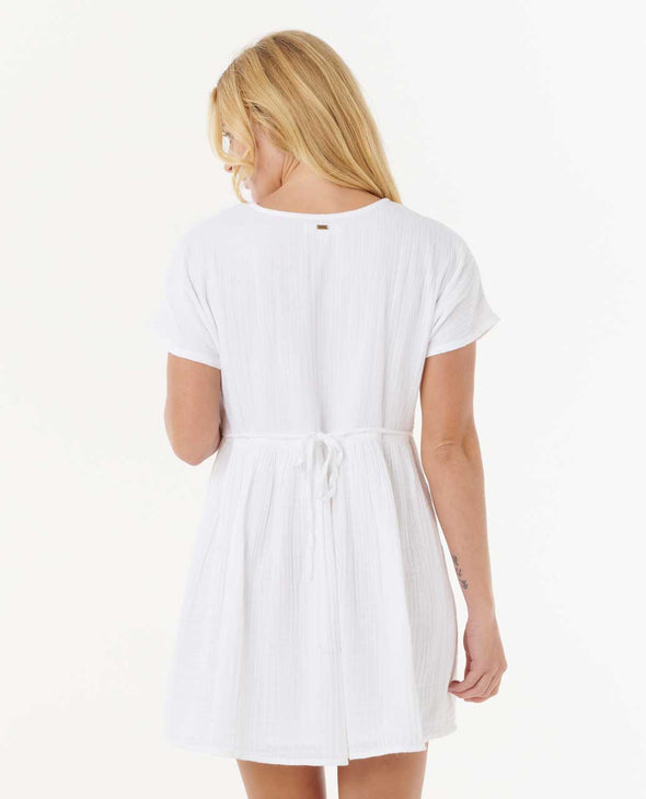 RIP CURL PREMIUM SURF S/S DRESS - WHITE