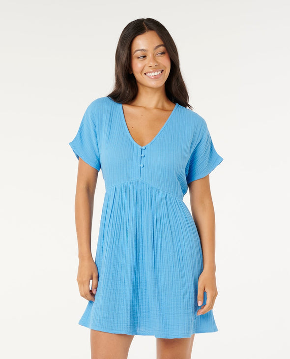 RIP CURL PREMIUM SURF S/S DRESS - AZURE BLUE