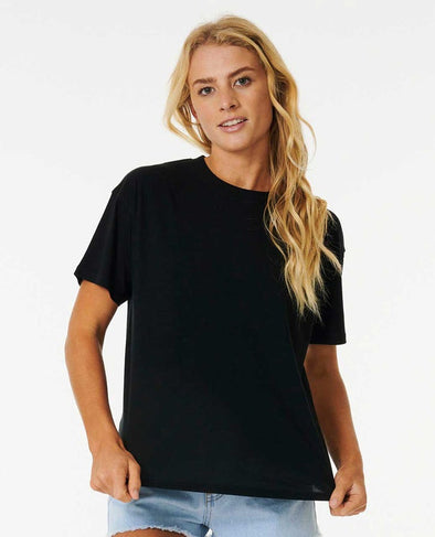 RIP CURL CLASSIC RELAXED TEE - BLACK