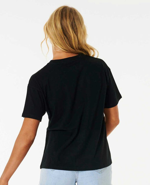 RIP CURL CLASSIC RELAXED TEE - BLACK