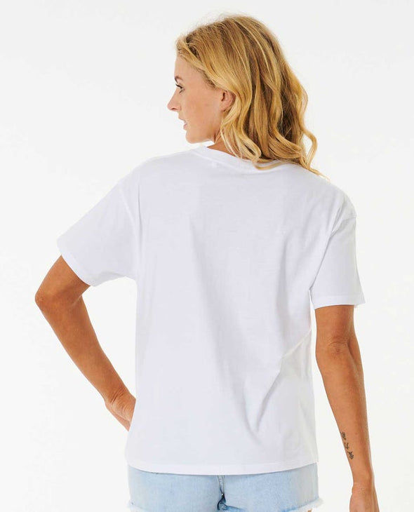 RIP CURL CLASSIC RELAXED TEE - OPTICAL WHITE