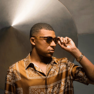 OAKLEY HSTN Kylian Mbappé Signature Series DARK AMBER/LIGHT CURRY W/ PRIZM TUNGSTEN