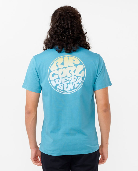 RIP CURL WETSUIT ICON TEE - OCEAN