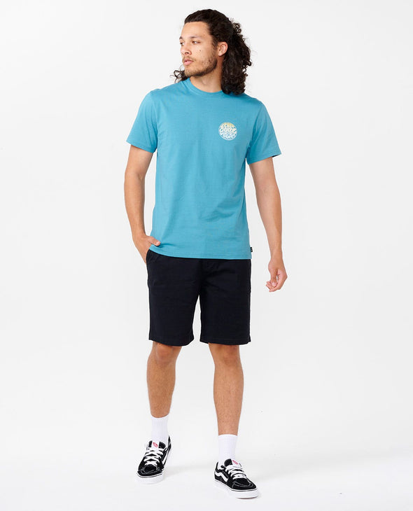 RIP CURL WETSUIT ICON TEE - OCEAN