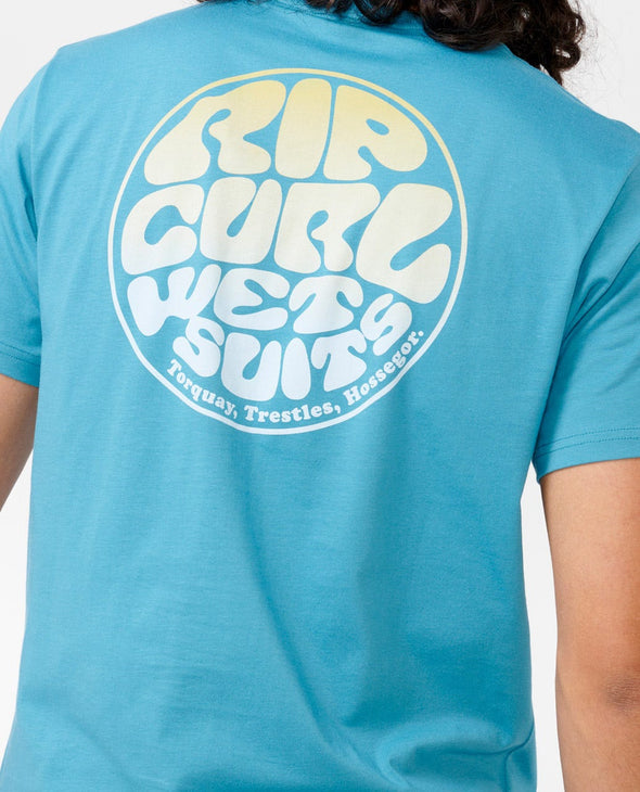 RIP CURL WETSUIT ICON TEE - OCEAN