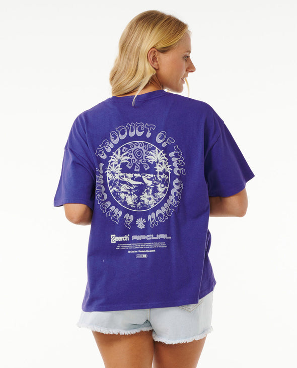 RIP CURL ARCADIA HERITAGE TEE - WILD BERRY