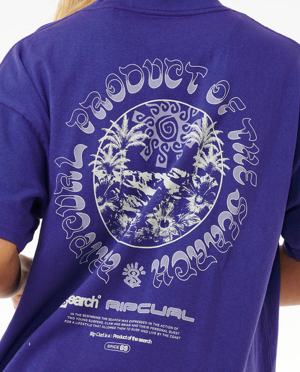 RIP CURL ARCADIA HERITAGE TEE - WILD BERRY