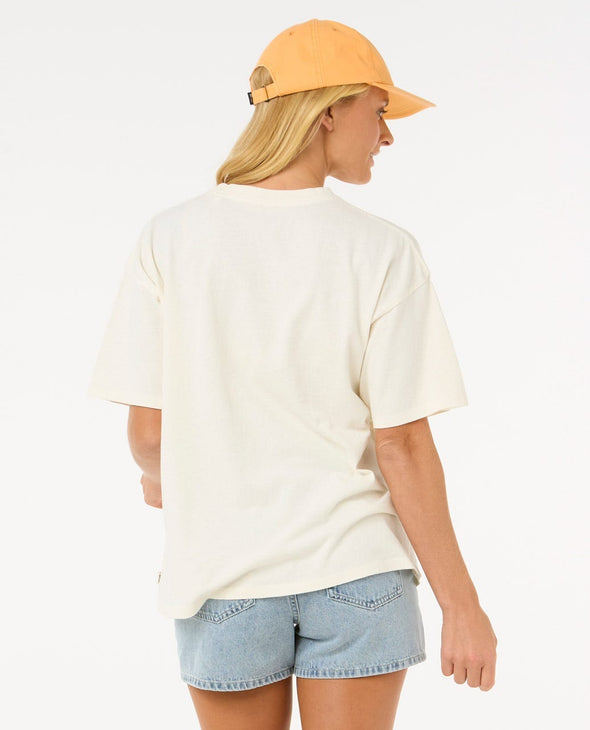 RIP CURL SAN CARLOS HERITAGE TEE - BONE