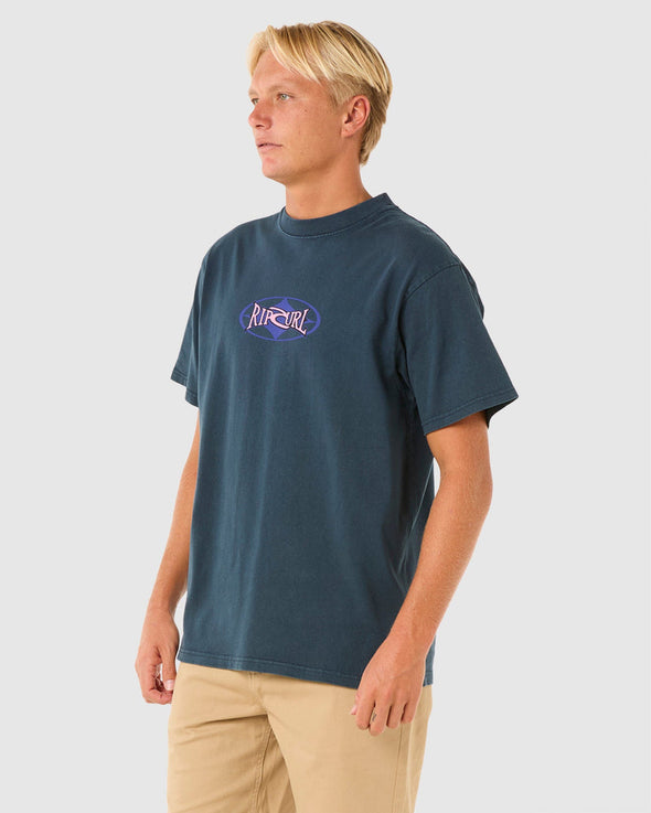 RIP CURL HERITAGE OVAL TEE - DARK NAVY