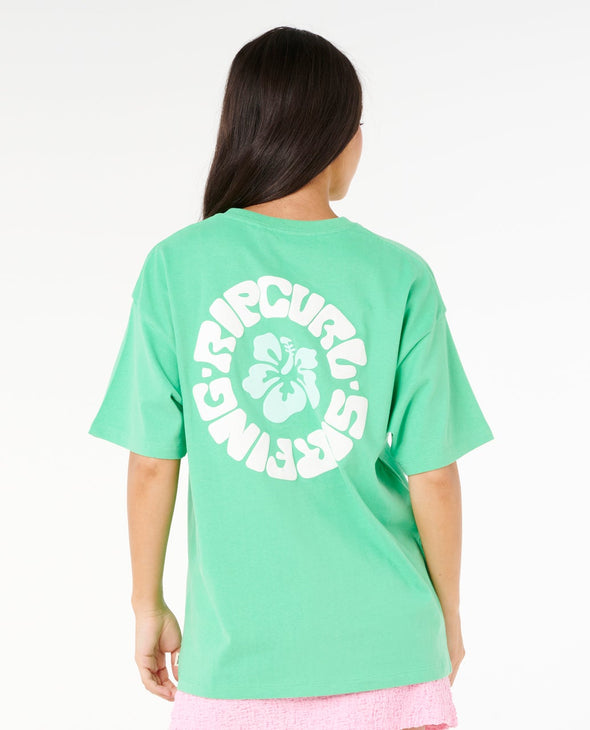 RIP CURL LUXE SURF HERITAGE TEE - IRISH GREEN