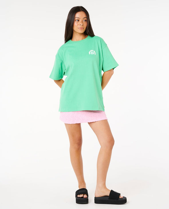 RIP CURL LUXE SURF HERITAGE TEE - IRISH GREEN