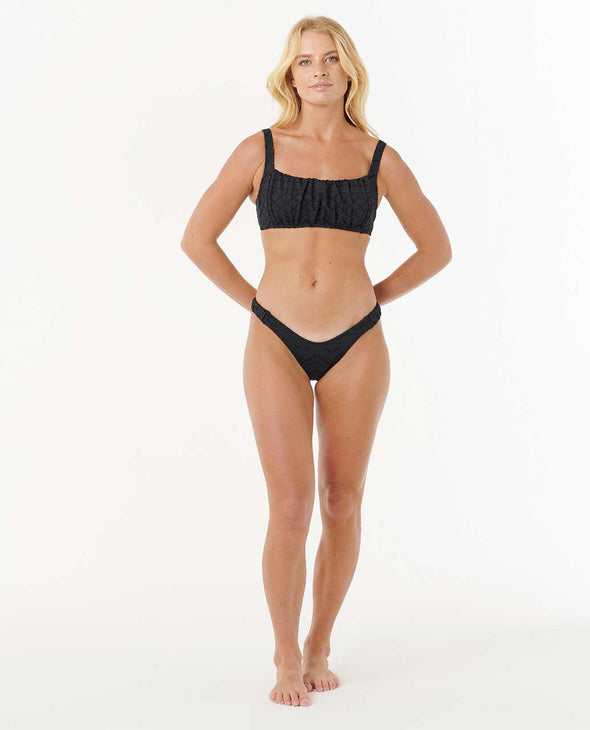 RIP CURL SAN CARLOS BRODERIE D-DD CROP W/ GOOD PANT - BLACK