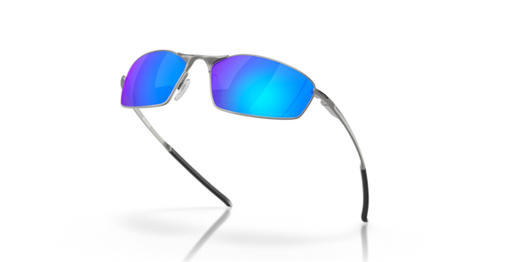 OAKLEY WHISKER SATIN CHROME W/ PRIZM SAPPHIRE IRIDIUM POLARIZED