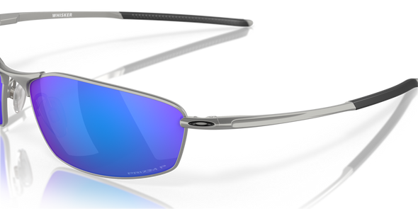 OAKLEY WHISKER SATIN CHROME W/ PRIZM SAPPHIRE IRIDIUM POLARIZED