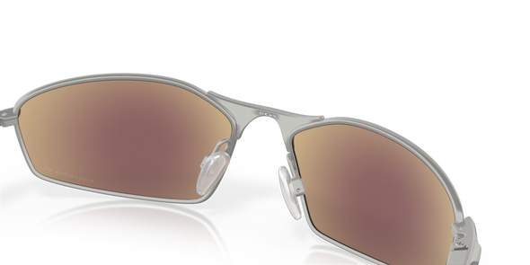 OAKLEY WHISKER SATIN CHROME W/ PRIZM SAPPHIRE IRIDIUM POLARIZED