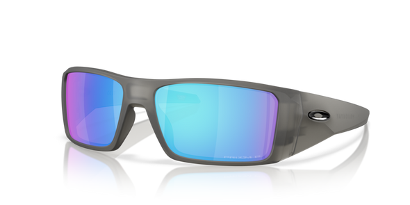 OAKLEY HELIOSTAT MATTE GREY SMOKE W/ PRIZM SAPPHIRE POLARIZED